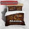3pcs Duvet Cover Set (1*Duvet Cover + 2*Pillowcase, Without Core), Custom Name Iota Phi Theta Pattern Bedding Set, Home Bedroom Decor Gift