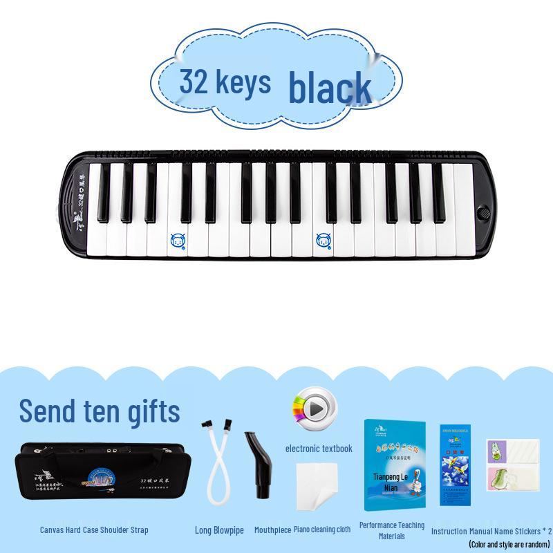 Swan Beginner 37-Key Mouth Organ for Children & Adults - Entry-Level 32-Key Musical Instrument