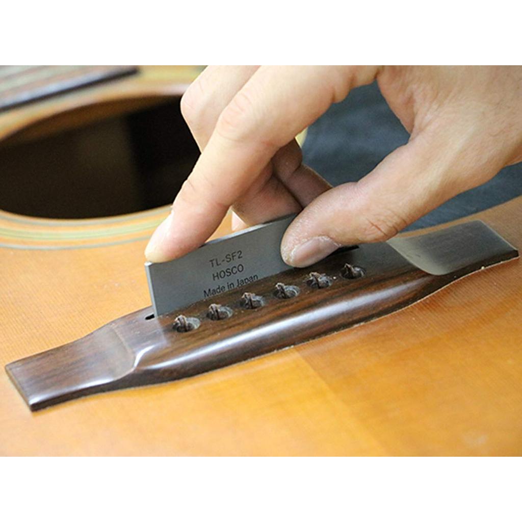 HOSCO Luthiers Saddle Slot File for Guitar Repairs and Maintenance [All 3 Types]