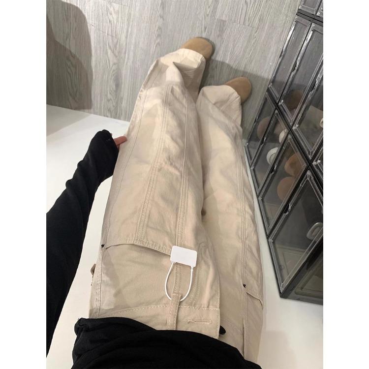 American Retro High Waist Wide Leg Jeans Women Patchwork Design Loose Fit Straight Pants Trendy Spring Autumn Fashion