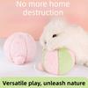 Fluffy Rabbit Calming Ball Simulated Rabbit Buttocks Plush Rabbit Chewing Ball  Playing