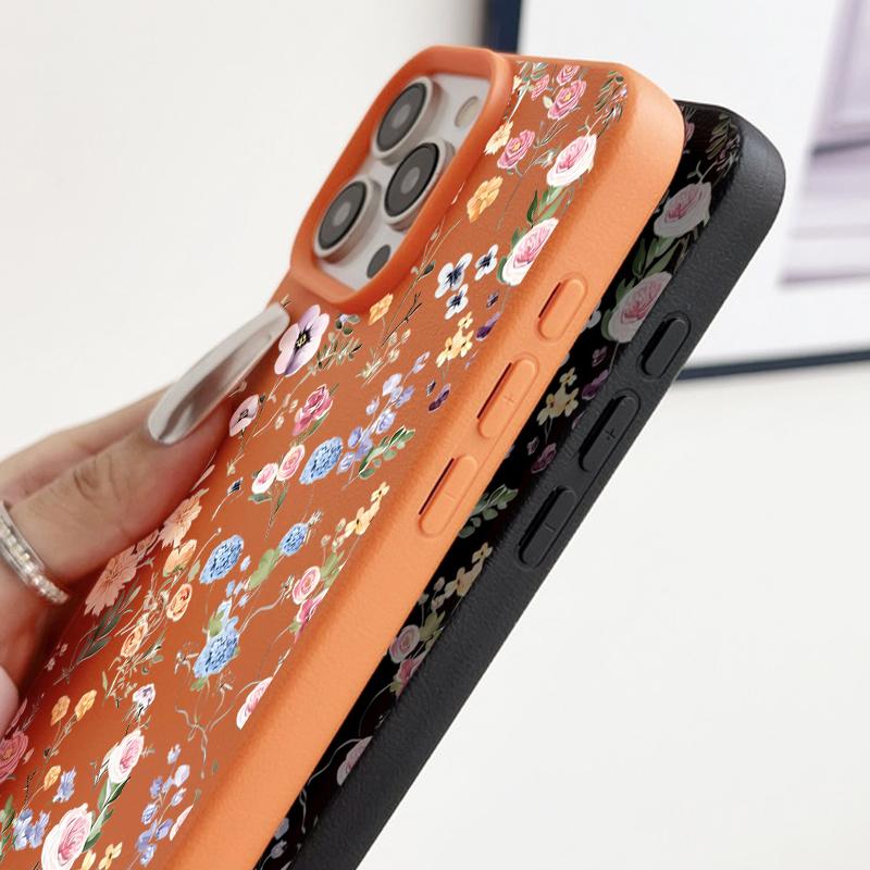 Elegant Floral Vine Pattern Anti-Yellowing TPU Case with Full-Body Shockproof Protection for iPhone 17 Pro Max Air 16e 16 15 14 13