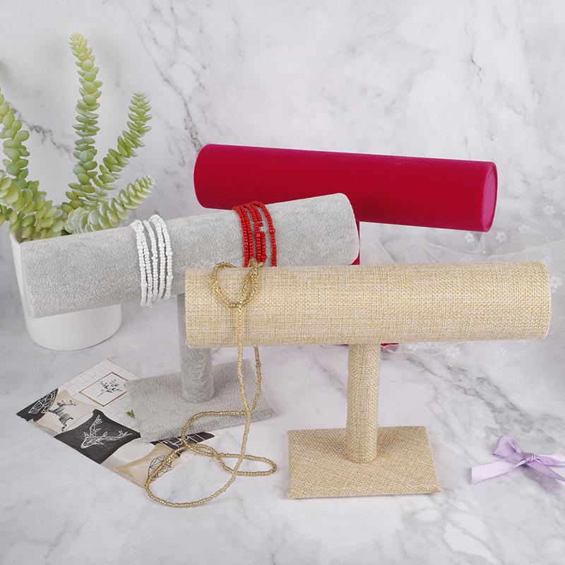 T Bar Samt Haarband Stirnband Halter Einzelhandel Shop Display Stand Rack Halter