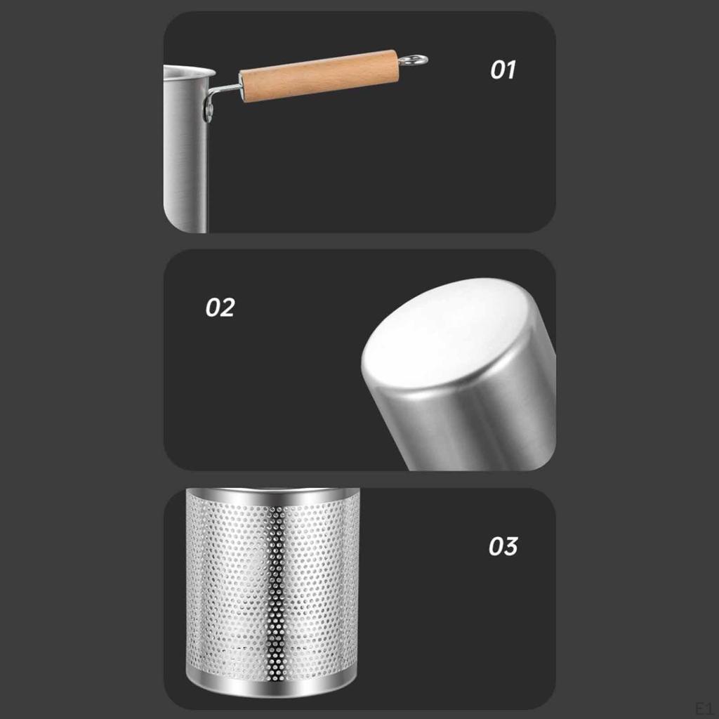 Deep Frying Pot,Deep Fryer Pot,Heat Resistant with Basket and Lid Pan for Cooking Home Kitchen