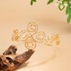 Verstellbares Offenes Armband Hohlgeschnitztes Armband Vintage Gold Schmuck Hand Schmuck