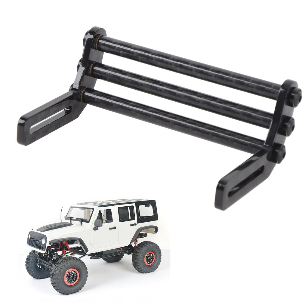 RC Car Front Bumper Carbon Fiber 75mm Wide RC Front Bumper Parts for SCX10 LCG 1/10 RC Crawler Acces