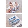 Children's Princess Shoes Crystal Shoes Elsa Dress Shoes Spring and Autumn New Girls' Leather Shoes Soft Sole Baby Single Shoes