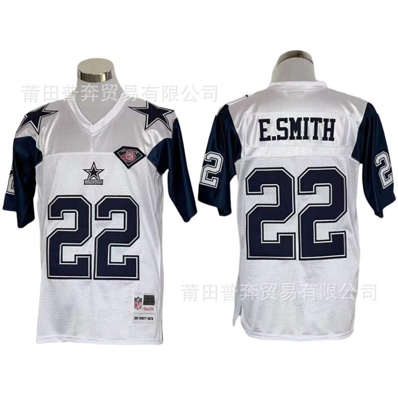 NFL Dallas Cowboys Retro Football Jersey Mesh Embroidered Sports Uniform Men Women