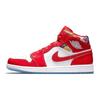 Air Jordan 1 Mid SE Maglione Barcellona Scarpe da Ginnastica da Uomo Rosso Cile-Rosso Bianco DC7294-600