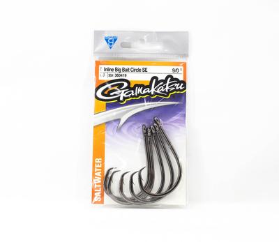 Gamakatsu 360419 Inline Big Bait Circle SE Rozmiar 9/0, 5 sztuk w opakowaniu (2253)