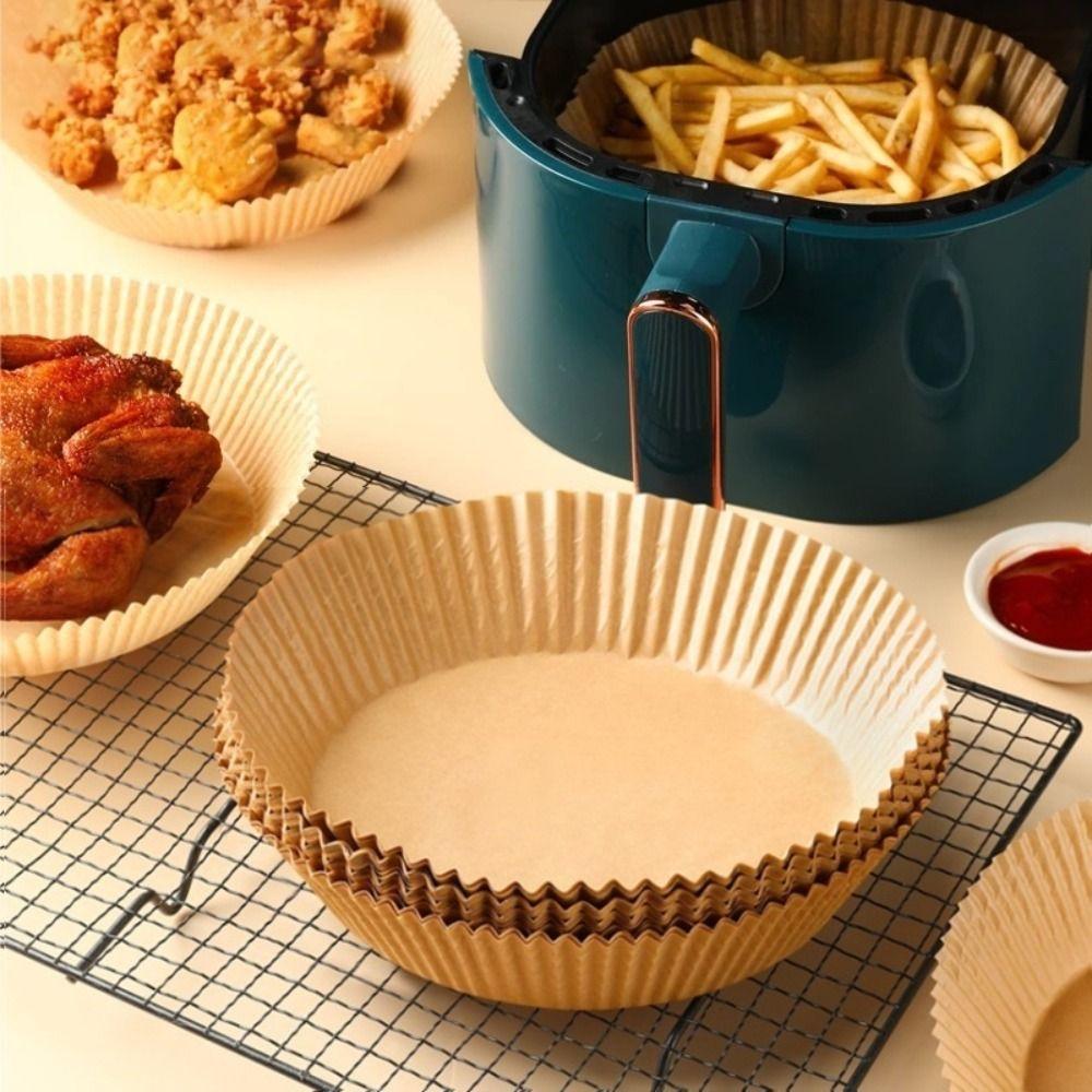 20/50/100Pcs Non-Stick Air Fryer Paper Oil Proof Frying Paper  for Steamer Muffin Cupcake