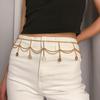 Dames Sexy Zilver Goud Meerlagig Retro Kwastjes Taille Riem Ketting Lichaams Sieraden