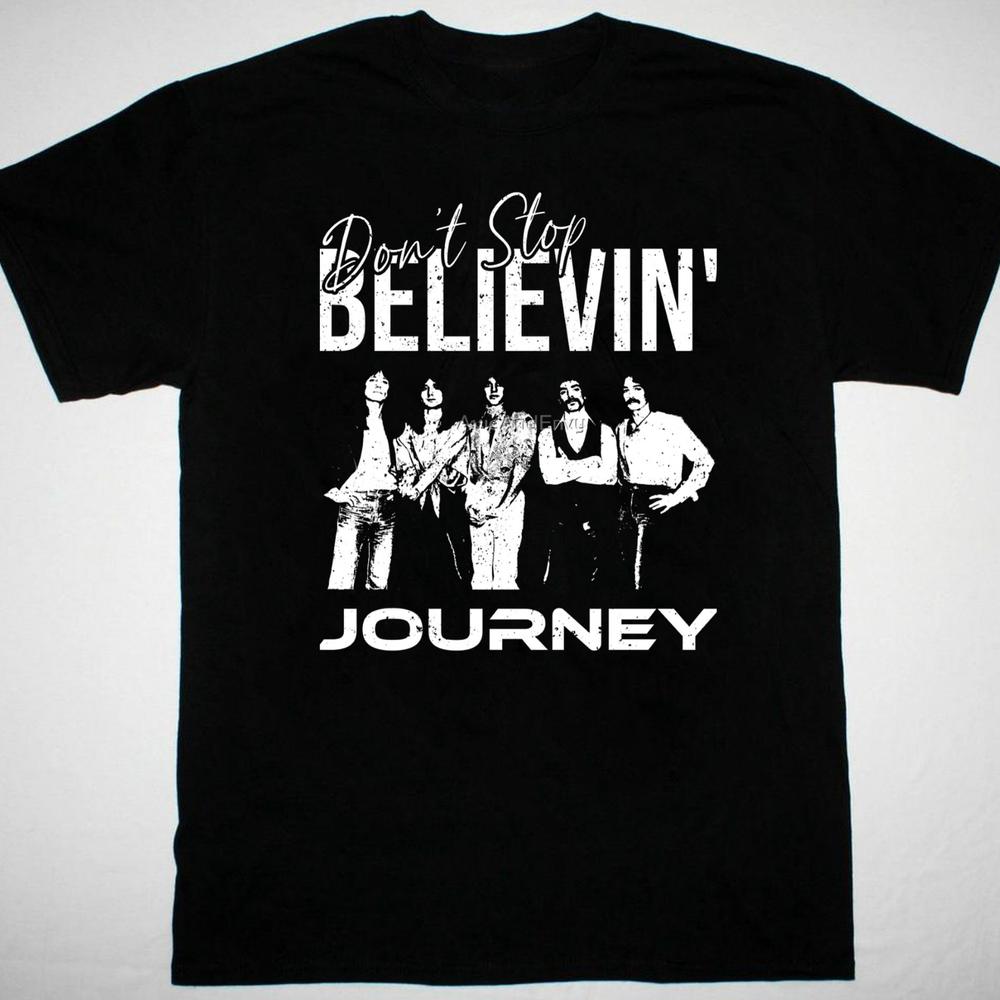 Vintage Journey Band Dont Stop Believin Black Size S to 234XL Shirt AH565 S