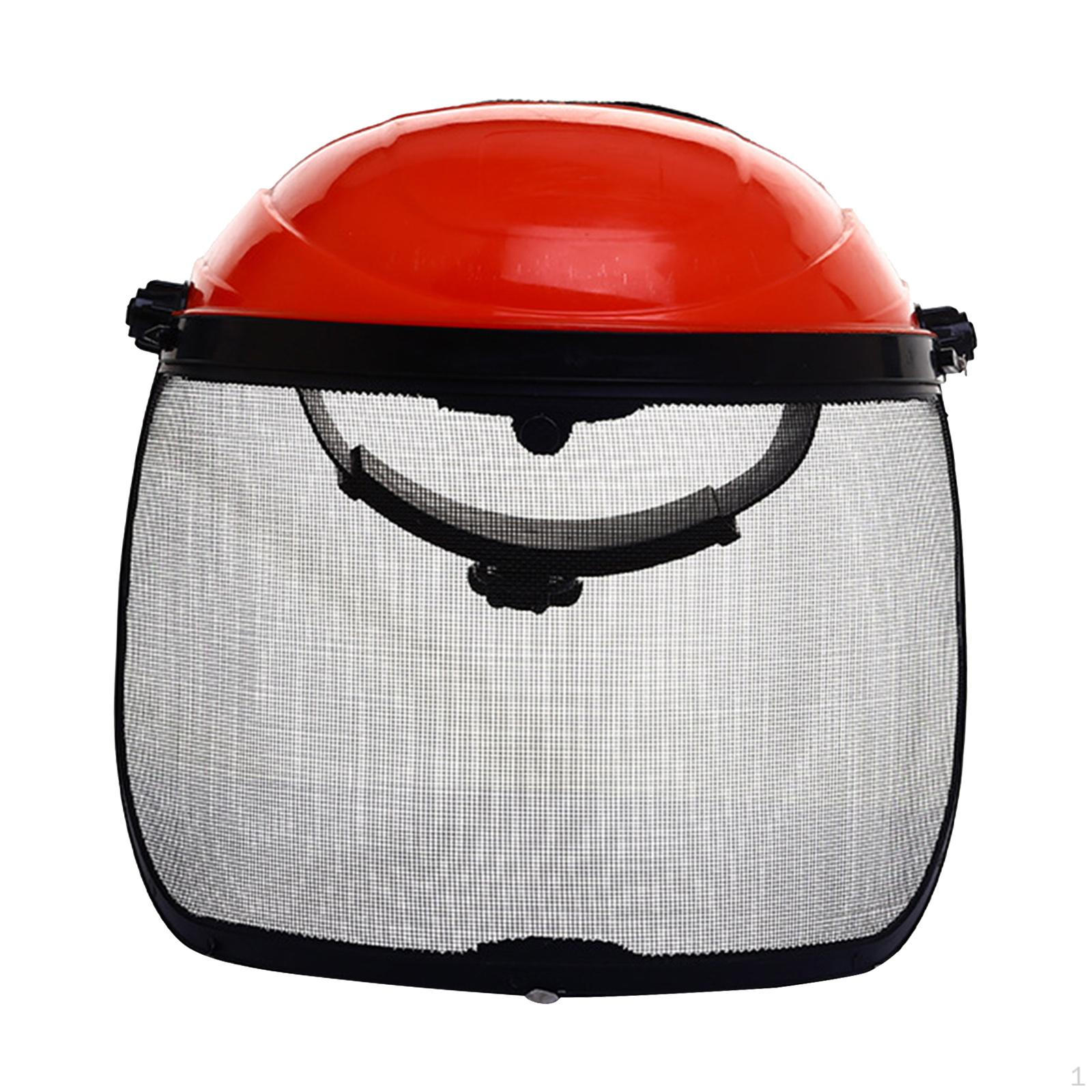 

Защитная каска с металлической сеткой и полным козырьком для лесного хозяйства Red a