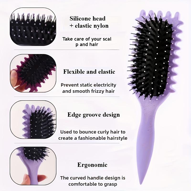 Curly Hair Defining Brush Styling Comb for Curl Definition