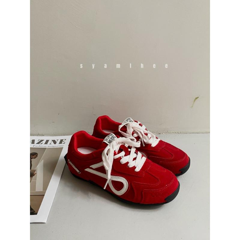 

Red retro women s spring and autumn new small inner height increase casual sports shoes board shoes 35 красный