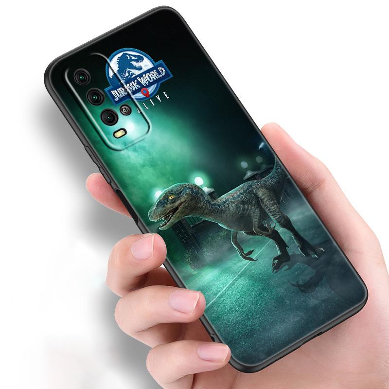 World Jurassic Park Silicone Phone Case For Xiaomi Redmi Note 11 10 9 8 Pro 11T 10T 10S 9S 8T 9 9A 9C 9T Black Soft Cover Coque