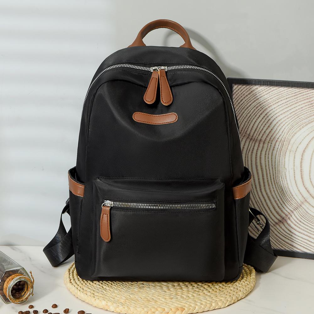 Lightweight Backpack Color Block Women's Small Backpack Oxford Travel Bag