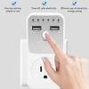 Electronic Dual USB Ports Timer 6H 2 USB Ports Countdown Timer USPlug 1800W Time Controller Switch Home Appliances