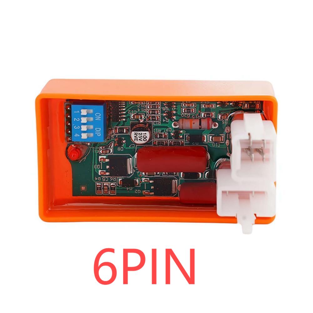 Programmable CDI For Motorcycle Lgnition 4/6 Pin DC CDI Racing Box DIP Switch For ACTIVE WAVE 110 TC100 ATV 150 Dirt Bike