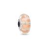 Murano Glitter Striped Glass Charm 796248