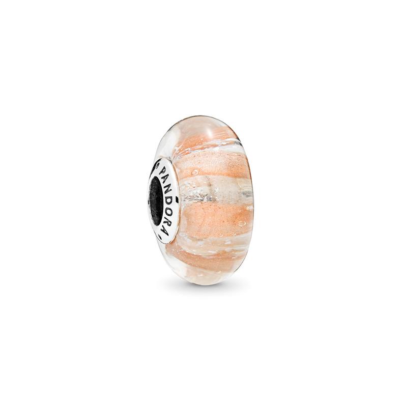 Pandora Murano glitter striped glass charm 796248