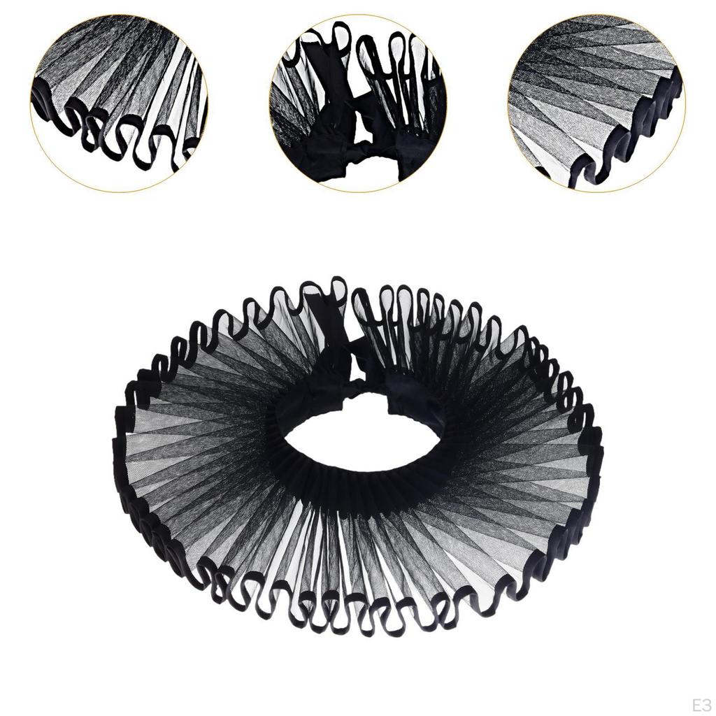 Elżbietańska Kryza Klauna Wygodne Falbankowe Kołnierze na Halloween Średniowieczne