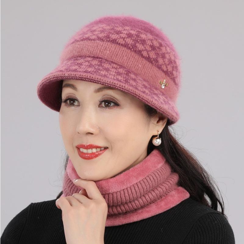 

У літній шапкі Жіноча зимова літня флісова тепла шапка В язана кроляча вовняна шапка Only Hat