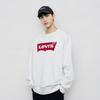 Levis Minimalist Comfortable Versatile Logo Print Casual Long Sleeve Sweatshirt Men sweatshirt White 003YS-0002