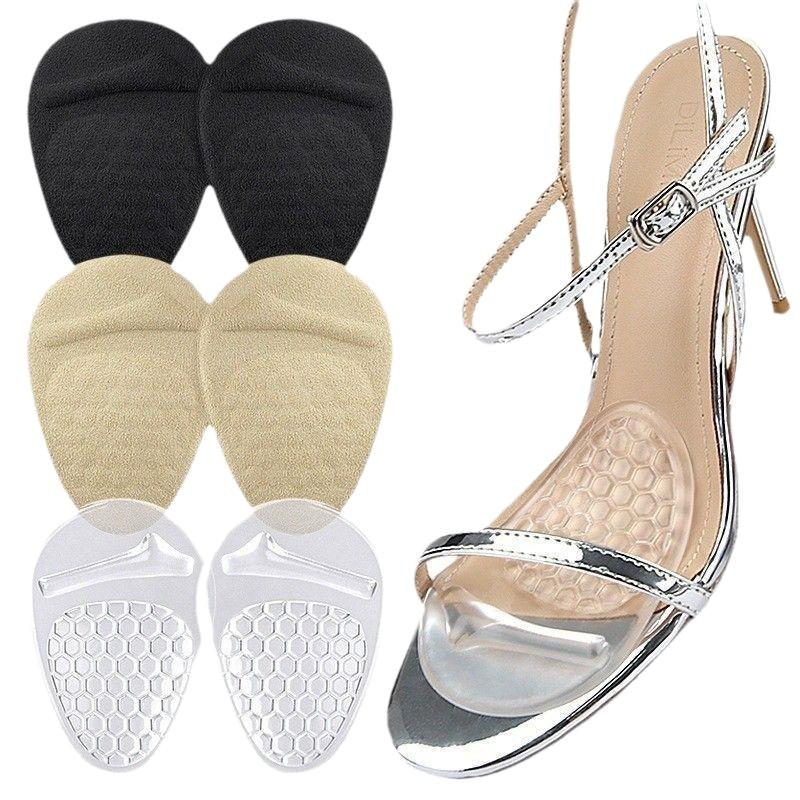 GEL Honeycomb Forefoot Pad High Heels Slow Pressure Forefoot Half Size Pad Soft Self-adhesive Shock Absorber Particle Massage Anti-slip Sticker