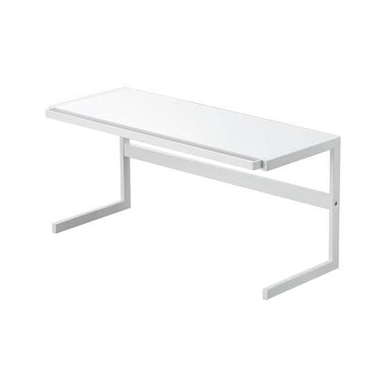 Yamazaki Jitsugyo Telescopic Kitchen Support Rack White Approx. W54~92XD22.5XH25cm Tower Telescopic Support Rack Kitchen Storage Rack 4480