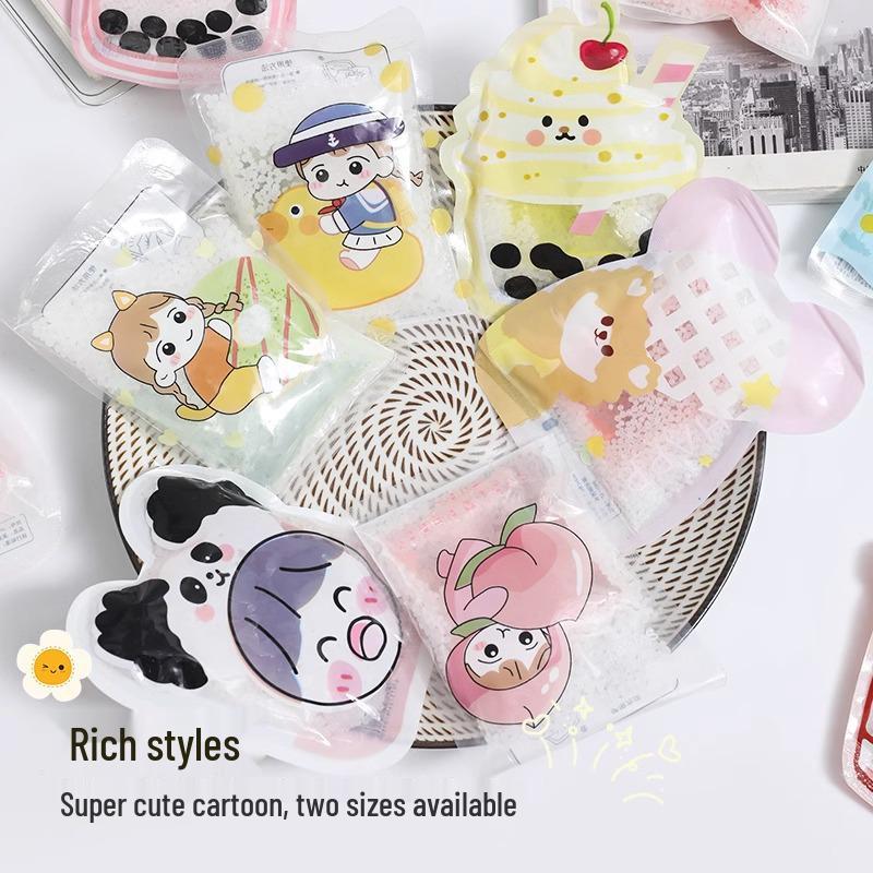 Knock-Knock Music Cartoon Ice Pack: Portable Quick-Cooling Relief for Students & Picnics