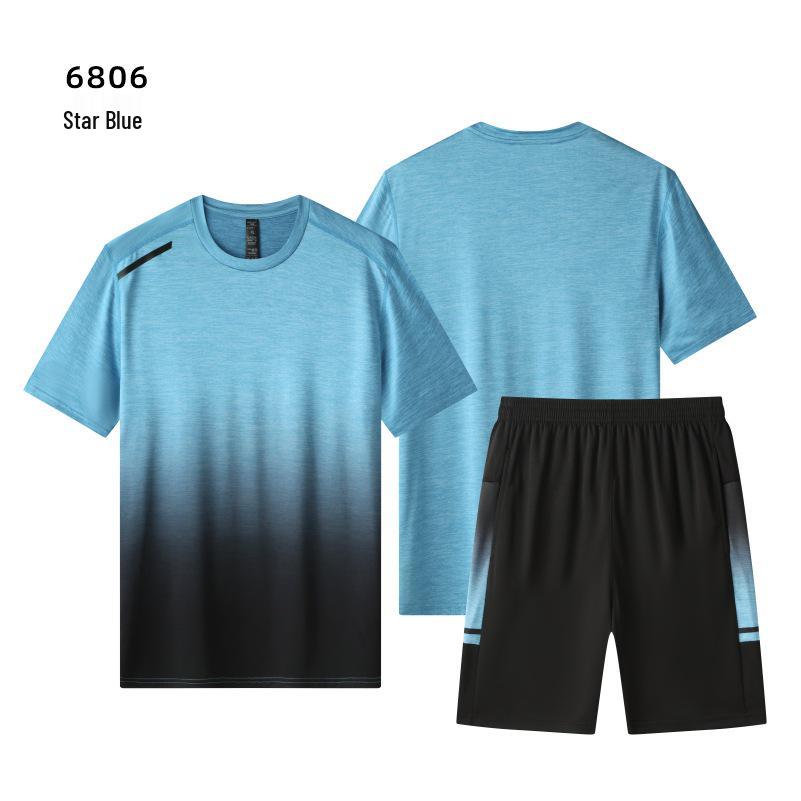 Unisex Quick-Dry Sports Set: Short Sleeve T-Shirt for Running, Basketball, and Casual Wear