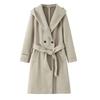 Za Autumn and Winter New Arrivals Women's Clothing Zr European and American Style Fashionable Long-Sleeved Soft Hooded Coat 3046273