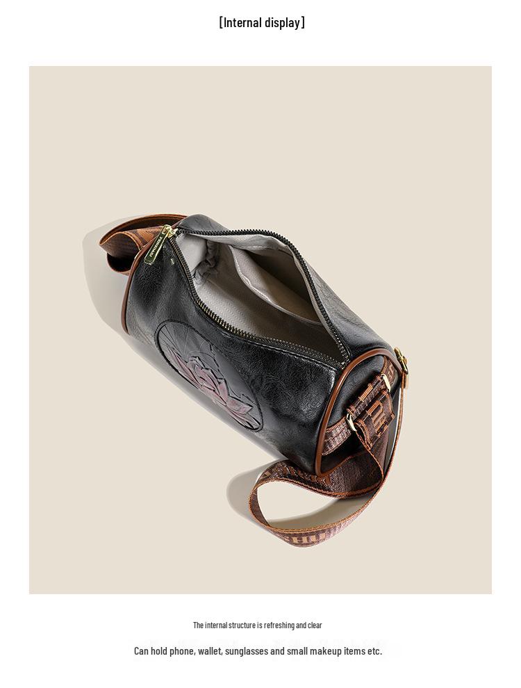 2025 National Tide Style Women's Boston Shoulder and Crossbody Bag