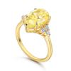 Lindon Classic 925 Sterling Silver Zircon Ring Ladies Jewelry Wedding Promise Party Gift