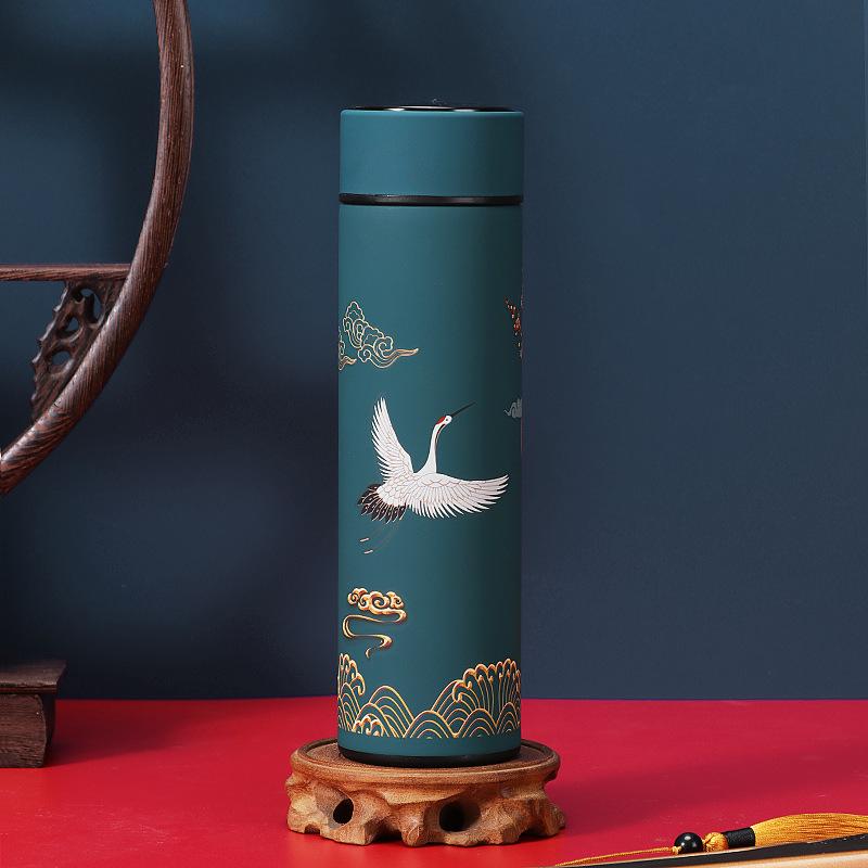 

Портативний розумний термос з дисплеєм температури - велика місткість, модний дизайн для студентів (Чоловіча) 480ml