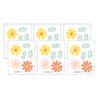 6Pcs Wall Decals, Flower Print Wall Stickers, Self-Adhesive Removable Waterproof Scratch Resistant Wall Decals for Kids Rooms And Kindergartens