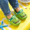Shark EVA Perforated Summer Sandals for Kids - Non-slip Cartoon Indoor Slippers for Boys and Girls.