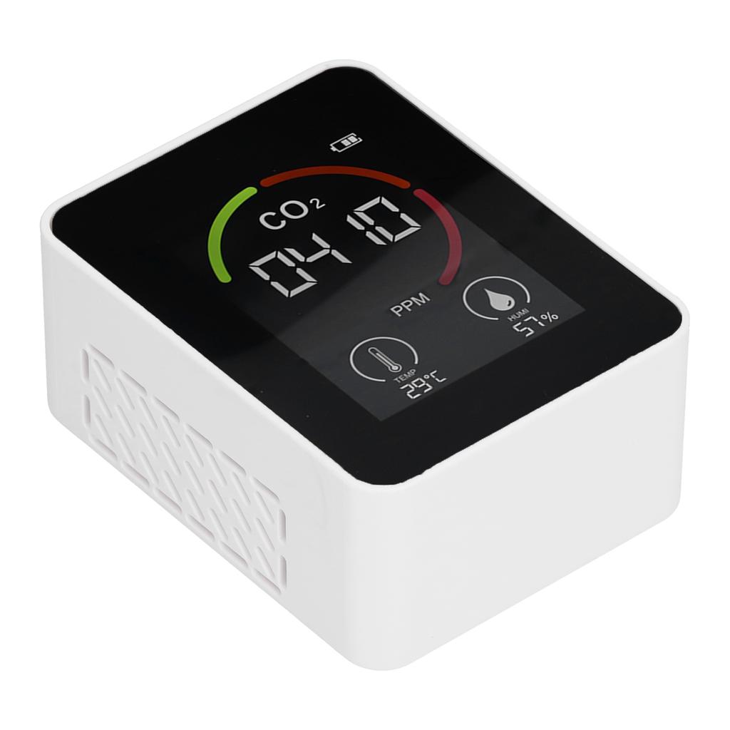 Smart Carbon Dioxide Detector USB Charging Infrared Temperature Humidity Quality Monitor