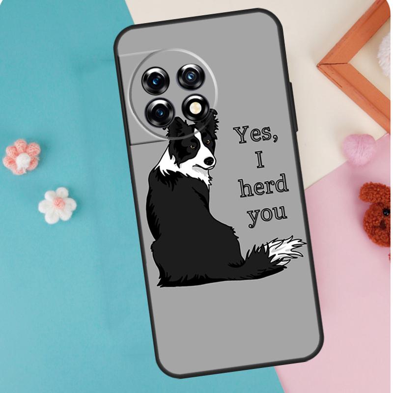 Border Collie Dog For OnePlus Nord 5 CE 2 3 4 Lite N20 N30 Case For OnePlus 15 13 12 11 10 13T 10T 12R 13R 15R