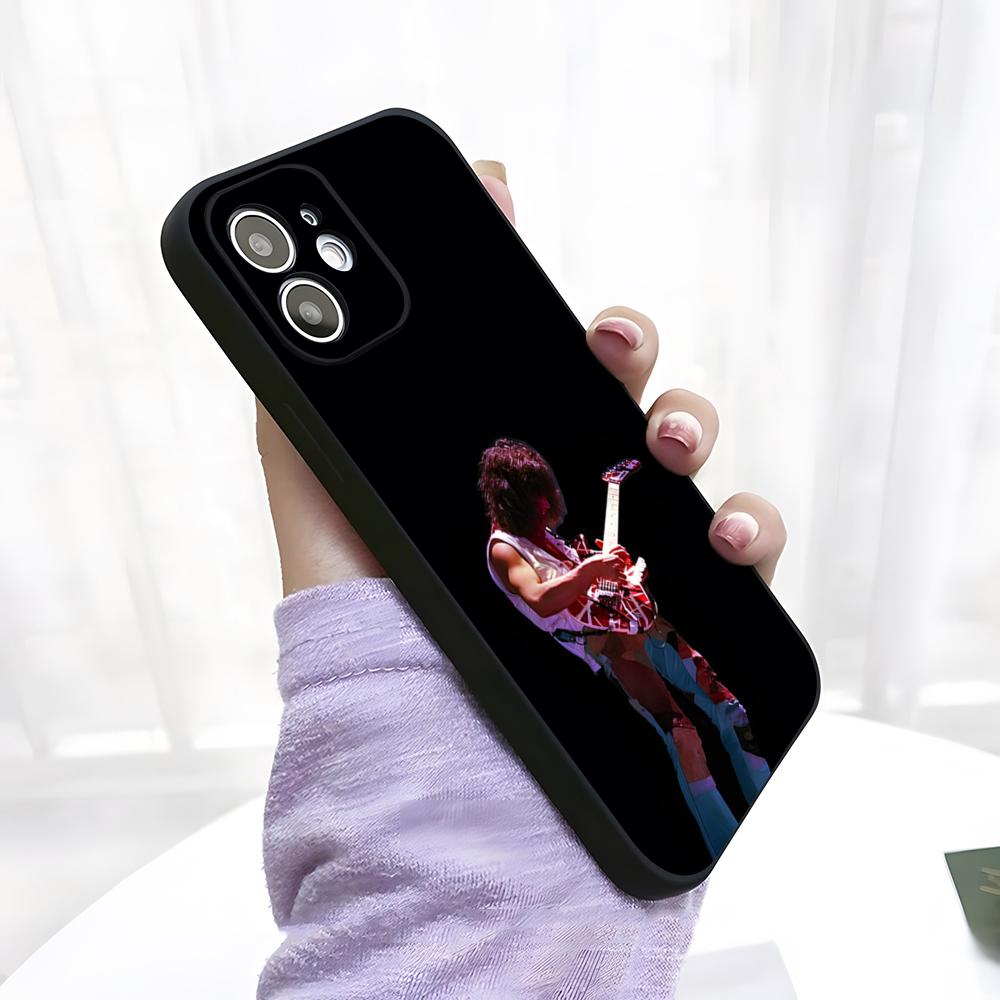 Etui na telefon z gitarą Eddie Van Halen dla iPhone 17 Pro Max 15 Pro 16 14 Plus 12 13 Mini 11 Pro Odporne na wstrząsy Miękkie etui