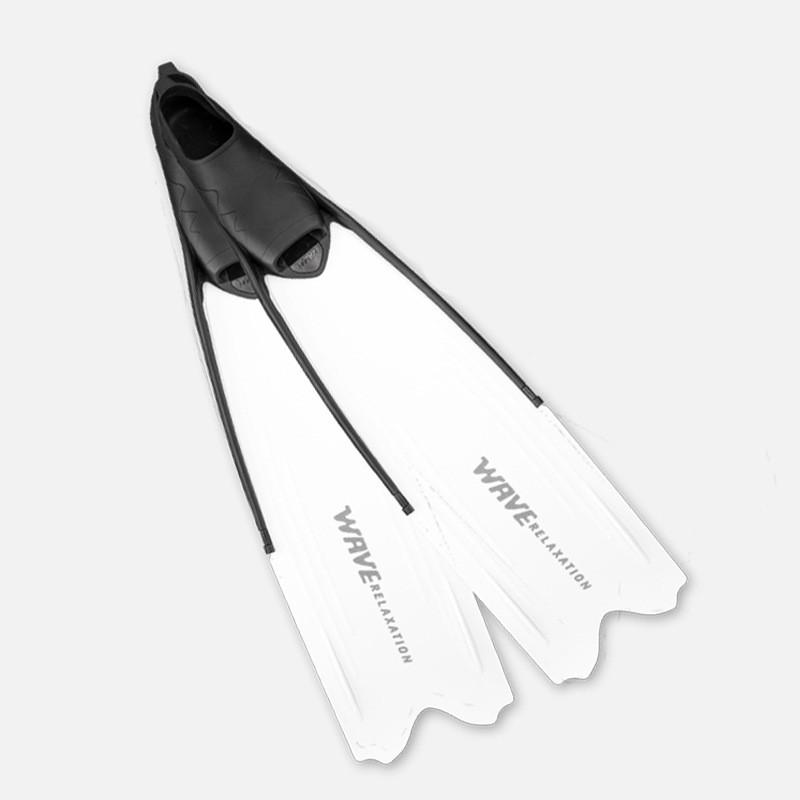 Wave Unisex Freediving Fins TPR Flexible Lightweight Snorkeling Swimming Diving Spearfishing