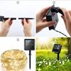 LED Solar Copper Wire String Lights for Outdoor Christmas and Festival Decoration