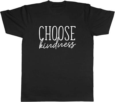 Kies Vriendelijkheid Heren Unisex Wit Geel Zwart Rood Heren T-shirt Tee