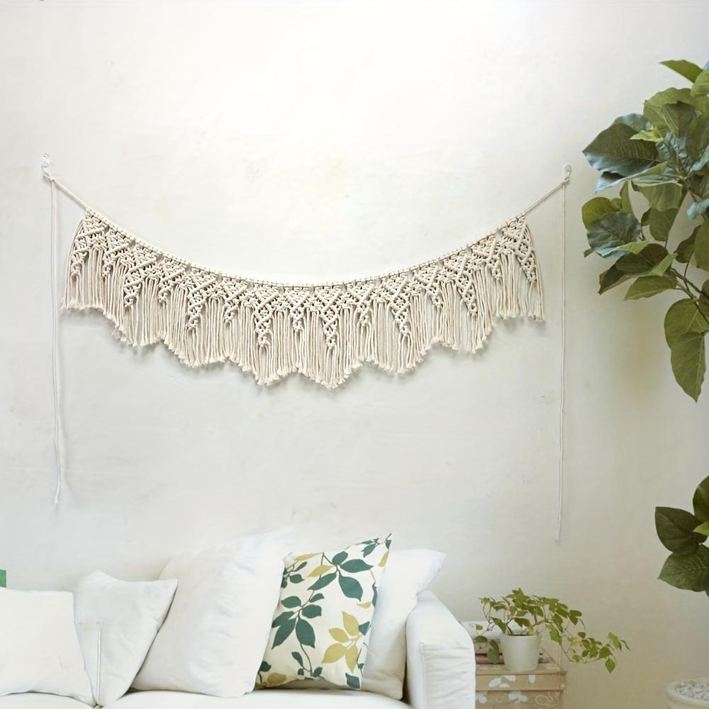 1pc Boho Tapestry With Tassel Wall Hanging Wall Decor Woven Macrame Tapestry Wall Art Decoration For Bedroom Living Room Home Decor