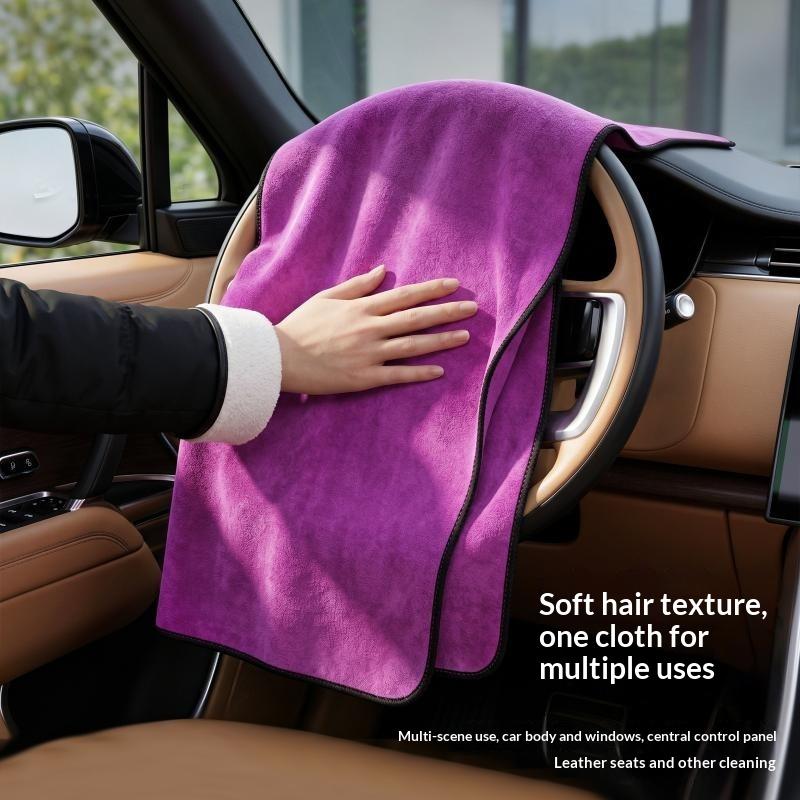 1Pcs Big Size Car Drying Towel Super Absorbent Coral Fleece Microfiber Towel No Scratch Wash Rag Lint-Free Detailing Cloth