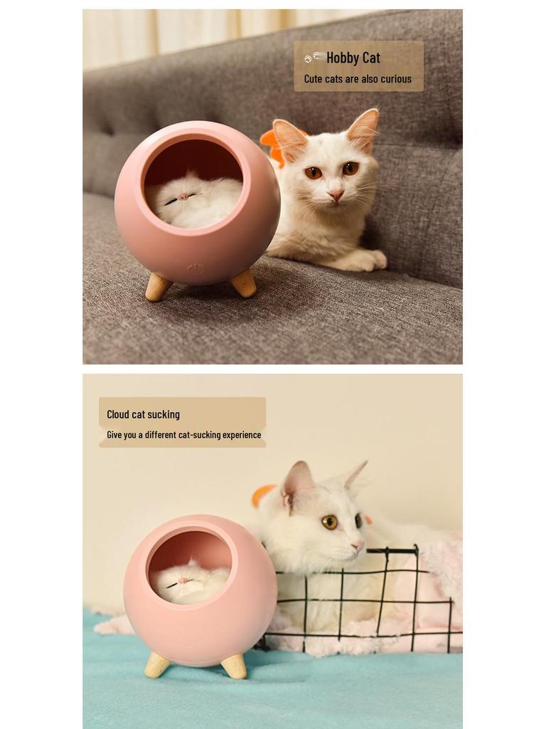 Kreatives Katze Atmosphäre Nachtlicht - USB Wiederaufladbar, Kinder Touch Nachttischlampe