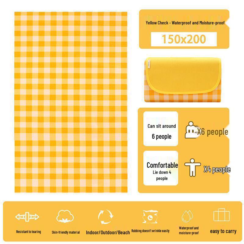 Thickened Waterproof Outdoor Picnic Mat - Portable for Camping, Beach, Tent, or Garden