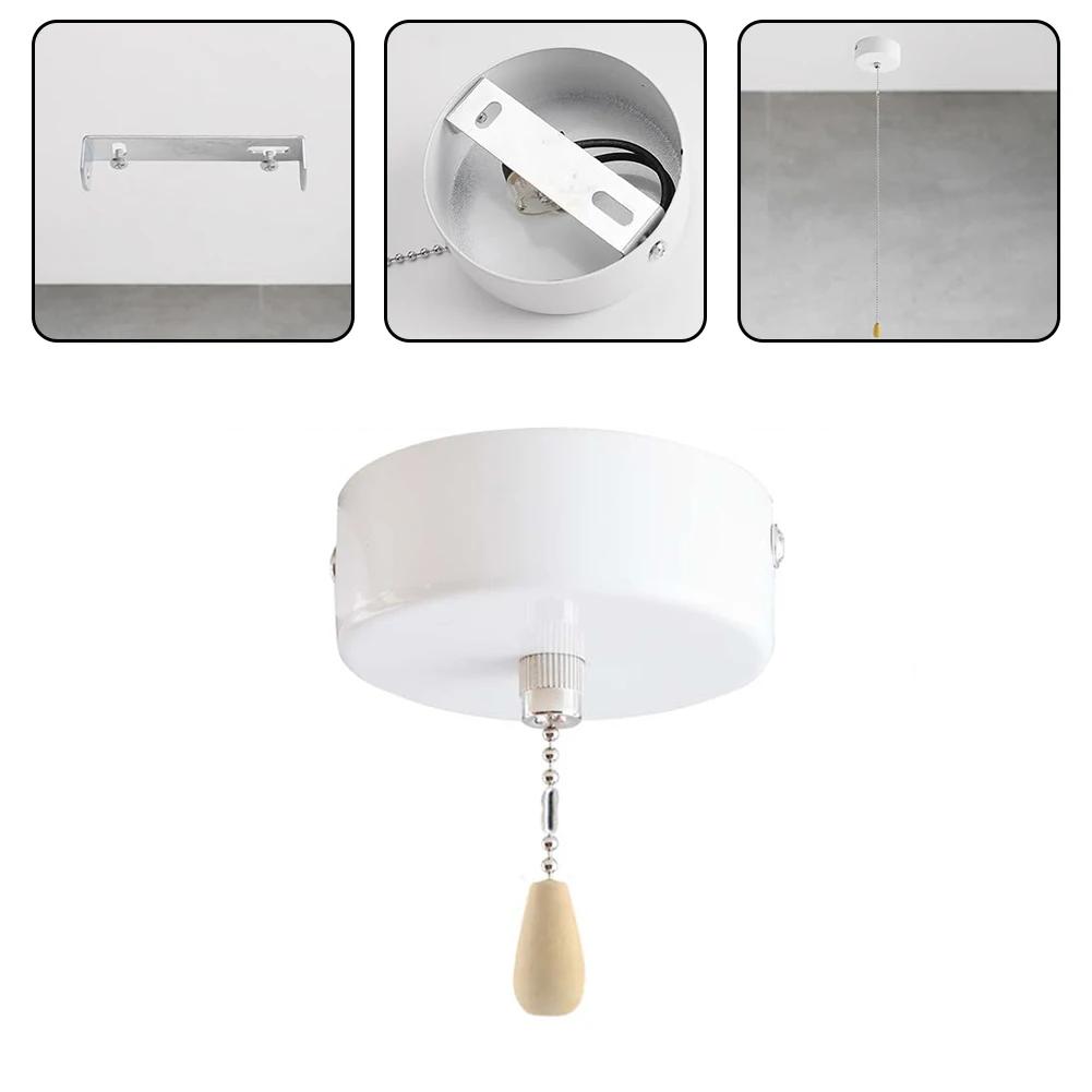 

Light Pull Cord Switch for Ceiling Pendant Lights White Plastic Top Mount with 150cm Cord Length and 3A Current Capacity China Mainland